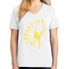 1-DAY RUSH NO MINIMUM Ladies V-Neck Short Sleeve T-Shirt Thumbnail