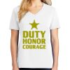 1-DAY RUSH NO MINIMUM Ladies V-Neck Short Sleeve T-Shirt Thumbnail