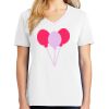 1-DAY RUSH NO MINIMUM Ladies V-Neck Short Sleeve T-Shirt Thumbnail