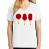 1-DAY RUSH NO MINIMUM Ladies V-Neck Short Sleeve T-Shirt Thumbnail