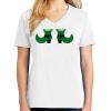 1-DAY RUSH NO MINIMUM Ladies V-Neck Short Sleeve T-Shirt Thumbnail