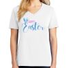 1-DAY RUSH NO MINIMUM Ladies V-Neck Short Sleeve T-Shirt Thumbnail