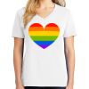 1-DAY RUSH NO MINIMUM Ladies V-Neck Short Sleeve T-Shirt Thumbnail