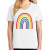 1-DAY RUSH NO MINIMUM Ladies V-Neck Short Sleeve T-Shirt Thumbnail