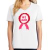 1-DAY RUSH NO MINIMUM Ladies V-Neck Short Sleeve T-Shirt Thumbnail
