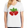 1-DAY RUSH NO MINIMUM Ladies V-Neck Short Sleeve T-Shirt Thumbnail