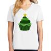 1-DAY RUSH NO MINIMUM Ladies V-Neck Short Sleeve T-Shirt Thumbnail
