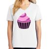 1-DAY RUSH NO MINIMUM Ladies V-Neck Short Sleeve T-Shirt Thumbnail
