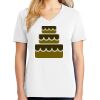 1-DAY RUSH NO MINIMUM Ladies V-Neck Short Sleeve T-Shirt Thumbnail
