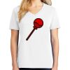 1-DAY RUSH NO MINIMUM Ladies V-Neck Short Sleeve T-Shirt Thumbnail