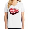 1-DAY RUSH NO MINIMUM Ladies V-Neck Short Sleeve T-Shirt Thumbnail