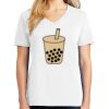 1-DAY RUSH NO MINIMUM Ladies V-Neck Short Sleeve T-Shirt Thumbnail
