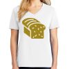 1-DAY RUSH NO MINIMUM Ladies V-Neck Short Sleeve T-Shirt Thumbnail