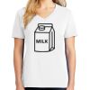 1-DAY RUSH NO MINIMUM Ladies V-Neck Short Sleeve T-Shirt Thumbnail