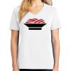 1-DAY RUSH NO MINIMUM Ladies V-Neck Short Sleeve T-Shirt Thumbnail