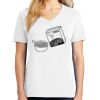 1-DAY RUSH NO MINIMUM Ladies V-Neck Short Sleeve T-Shirt Thumbnail