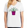 1-DAY RUSH NO MINIMUM Ladies V-Neck Short Sleeve T-Shirt Thumbnail