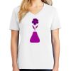 1-DAY RUSH NO MINIMUM Ladies V-Neck Short Sleeve T-Shirt Thumbnail