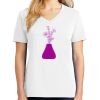 1-DAY RUSH NO MINIMUM Ladies V-Neck Short Sleeve T-Shirt Thumbnail