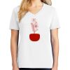 1-DAY RUSH NO MINIMUM Ladies V-Neck Short Sleeve T-Shirt Thumbnail