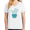 1-DAY RUSH NO MINIMUM Ladies V-Neck Short Sleeve T-Shirt Thumbnail
