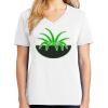 1-DAY RUSH NO MINIMUM Ladies V-Neck Short Sleeve T-Shirt Thumbnail