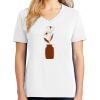 1-DAY RUSH NO MINIMUM Ladies V-Neck Short Sleeve T-Shirt Thumbnail