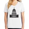 1-DAY RUSH NO MINIMUM Ladies V-Neck Short Sleeve T-Shirt Thumbnail