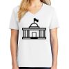 1-DAY RUSH NO MINIMUM Ladies V-Neck Short Sleeve T-Shirt Thumbnail