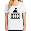 1-DAY RUSH NO MINIMUM Ladies V-Neck Short Sleeve T-Shirt Thumbnail