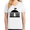 1-DAY RUSH NO MINIMUM Ladies V-Neck Short Sleeve T-Shirt Thumbnail