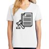 1-DAY RUSH NO MINIMUM Ladies V-Neck Short Sleeve T-Shirt Thumbnail