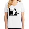 1-DAY RUSH NO MINIMUM Ladies V-Neck Short Sleeve T-Shirt Thumbnail