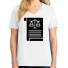1-DAY RUSH NO MINIMUM Ladies V-Neck Short Sleeve T-Shirt Thumbnail