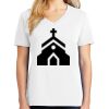 1-DAY RUSH NO MINIMUM Ladies V-Neck Short Sleeve T-Shirt Thumbnail
