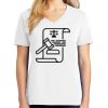1-DAY RUSH NO MINIMUM Ladies V-Neck Short Sleeve T-Shirt Thumbnail