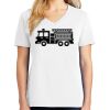 1-DAY RUSH NO MINIMUM Ladies V-Neck Short Sleeve T-Shirt Thumbnail
