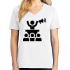 1-DAY RUSH NO MINIMUM Ladies V-Neck Short Sleeve T-Shirt Thumbnail