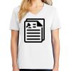 1-DAY RUSH NO MINIMUM Ladies V-Neck Short Sleeve T-Shirt Thumbnail