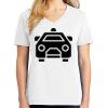 1-DAY RUSH NO MINIMUM Ladies V-Neck Short Sleeve T-Shirt Thumbnail
