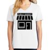 1-DAY RUSH NO MINIMUM Ladies V-Neck Short Sleeve T-Shirt Thumbnail