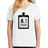 1-DAY RUSH NO MINIMUM Ladies V-Neck Short Sleeve T-Shirt Thumbnail