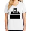 1-DAY RUSH NO MINIMUM Ladies V-Neck Short Sleeve T-Shirt Thumbnail