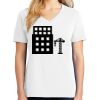 1-DAY RUSH NO MINIMUM Ladies V-Neck Short Sleeve T-Shirt Thumbnail