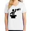 1-DAY RUSH NO MINIMUM Ladies V-Neck Short Sleeve T-Shirt Thumbnail