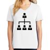 1-DAY RUSH NO MINIMUM Ladies V-Neck Short Sleeve T-Shirt Thumbnail