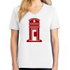 1-DAY RUSH NO MINIMUM Ladies V-Neck Short Sleeve T-Shirt Thumbnail