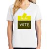 1-DAY RUSH NO MINIMUM Ladies V-Neck Short Sleeve T-Shirt Thumbnail