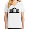 1-DAY RUSH NO MINIMUM Ladies V-Neck Short Sleeve T-Shirt Thumbnail