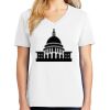 1-DAY RUSH NO MINIMUM Ladies V-Neck Short Sleeve T-Shirt Thumbnail